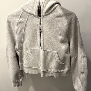 Lululemon oversized half-zip scuba hoodie.